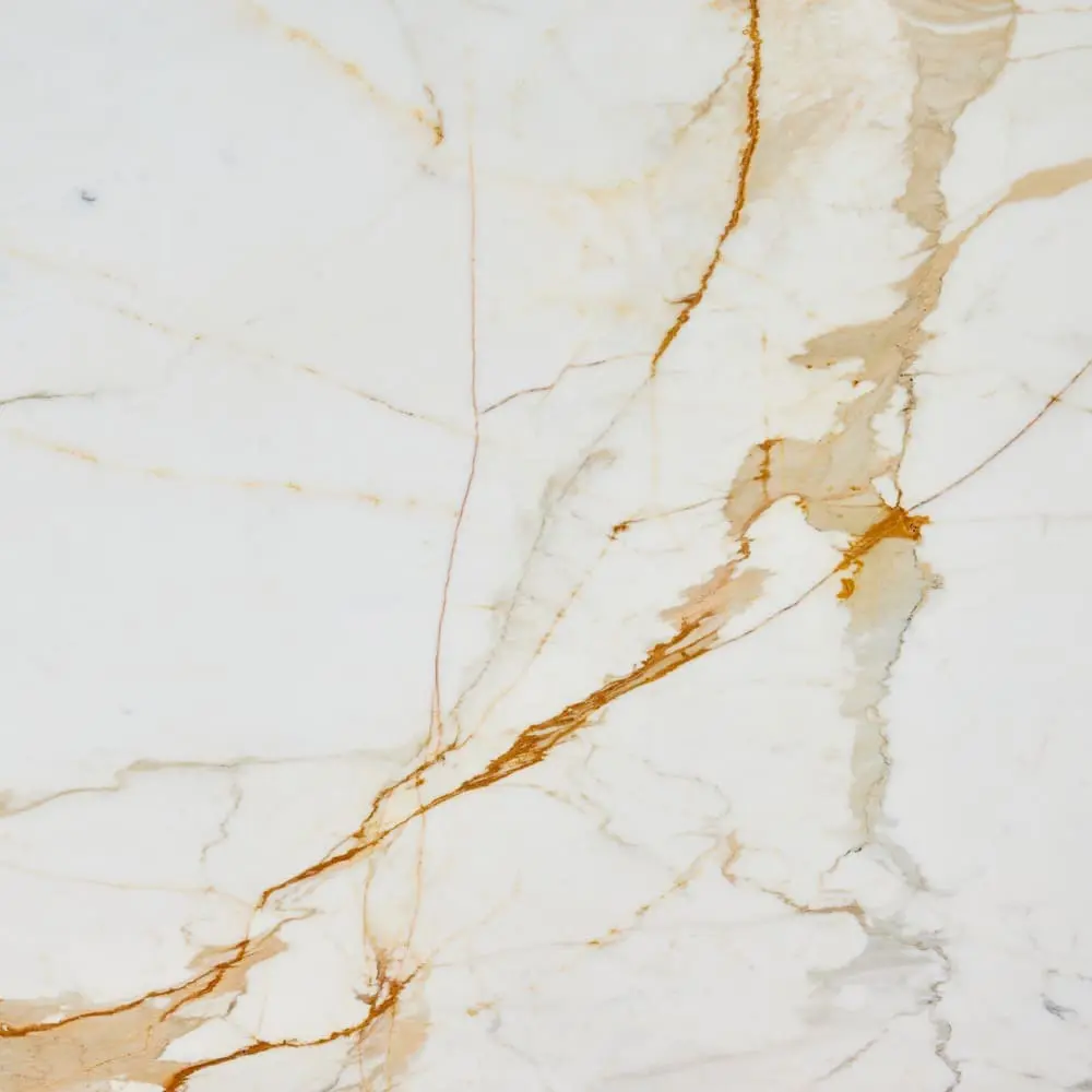 Calacatta Oro marble slab with gold-toned veining