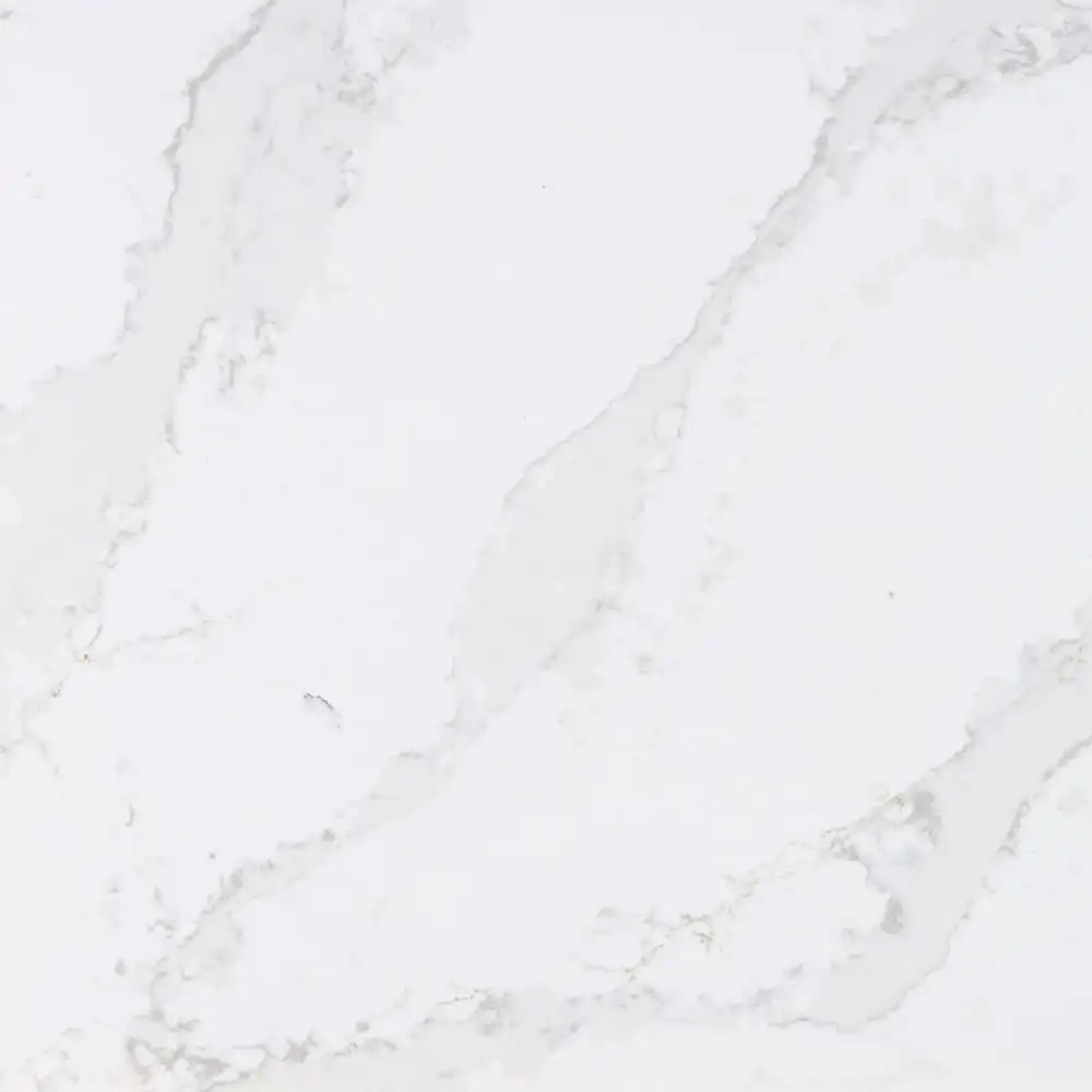 Silestone Eternal Calacatta Gold quartz surface with warm veining